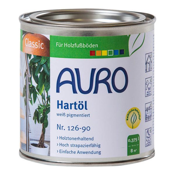 AURO Hartöl weiß 126-90 375 ml