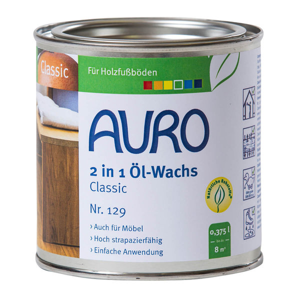 AURO Öl-Wachs Classic 129 2 in 1 375 ml