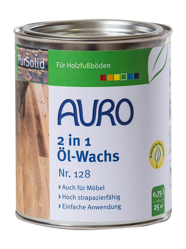 AURO Öl-Wachs Pur-Solid 128 2 in 1 750 ml