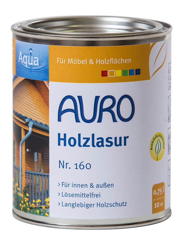 AURO Holzlasur 160 wasserverdünnbar 750 ml