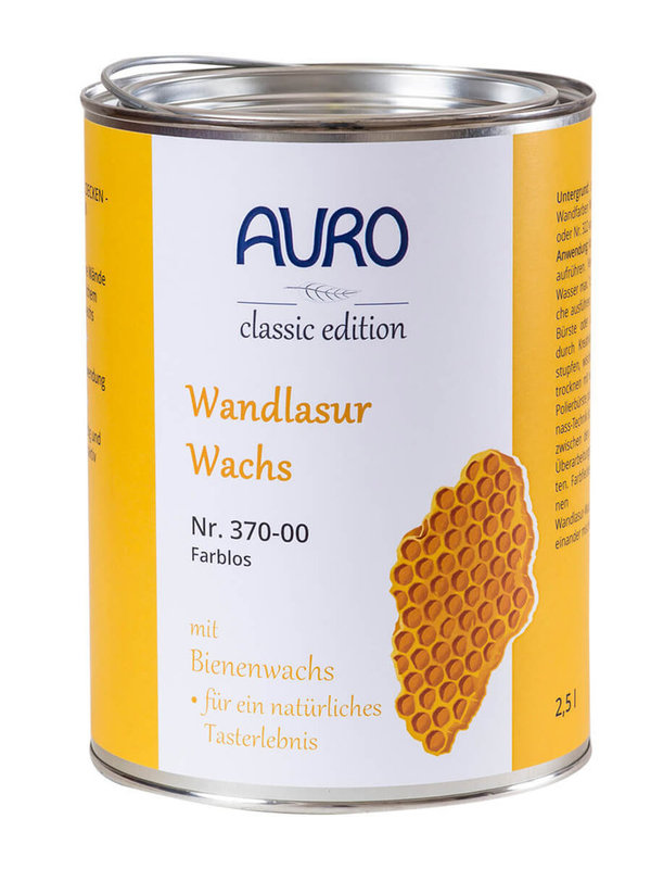 AURO Wandlasur Wachs 370 farblos 370-00 2,5 l