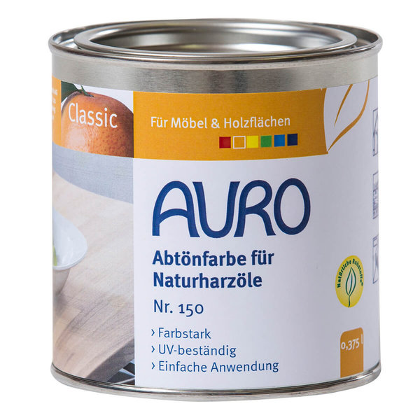 AURO Abtönfarbe 150 für Naturharzöle 375 ml