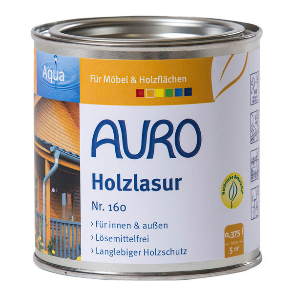 AURO Holzlasur 160 wasserverdünnbar 375 ml