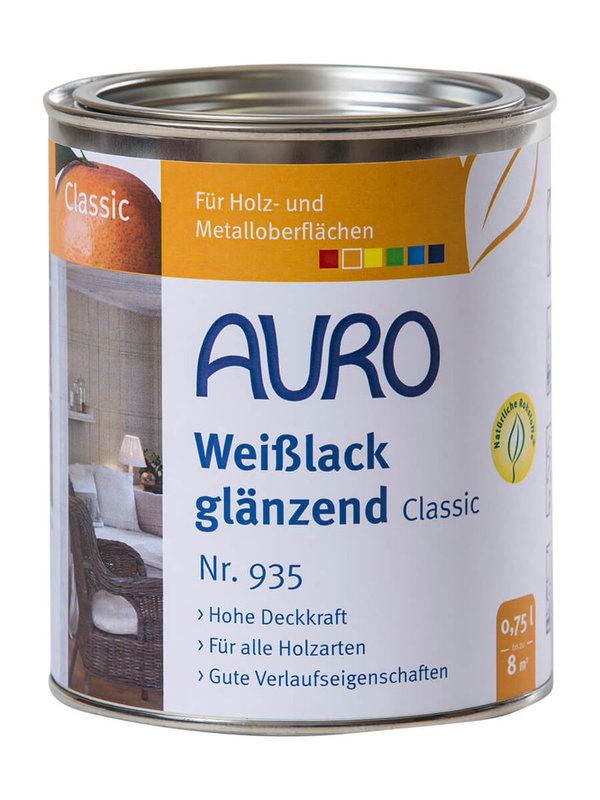AURO Weißlack, glänzend, Classic 935 2,5 l